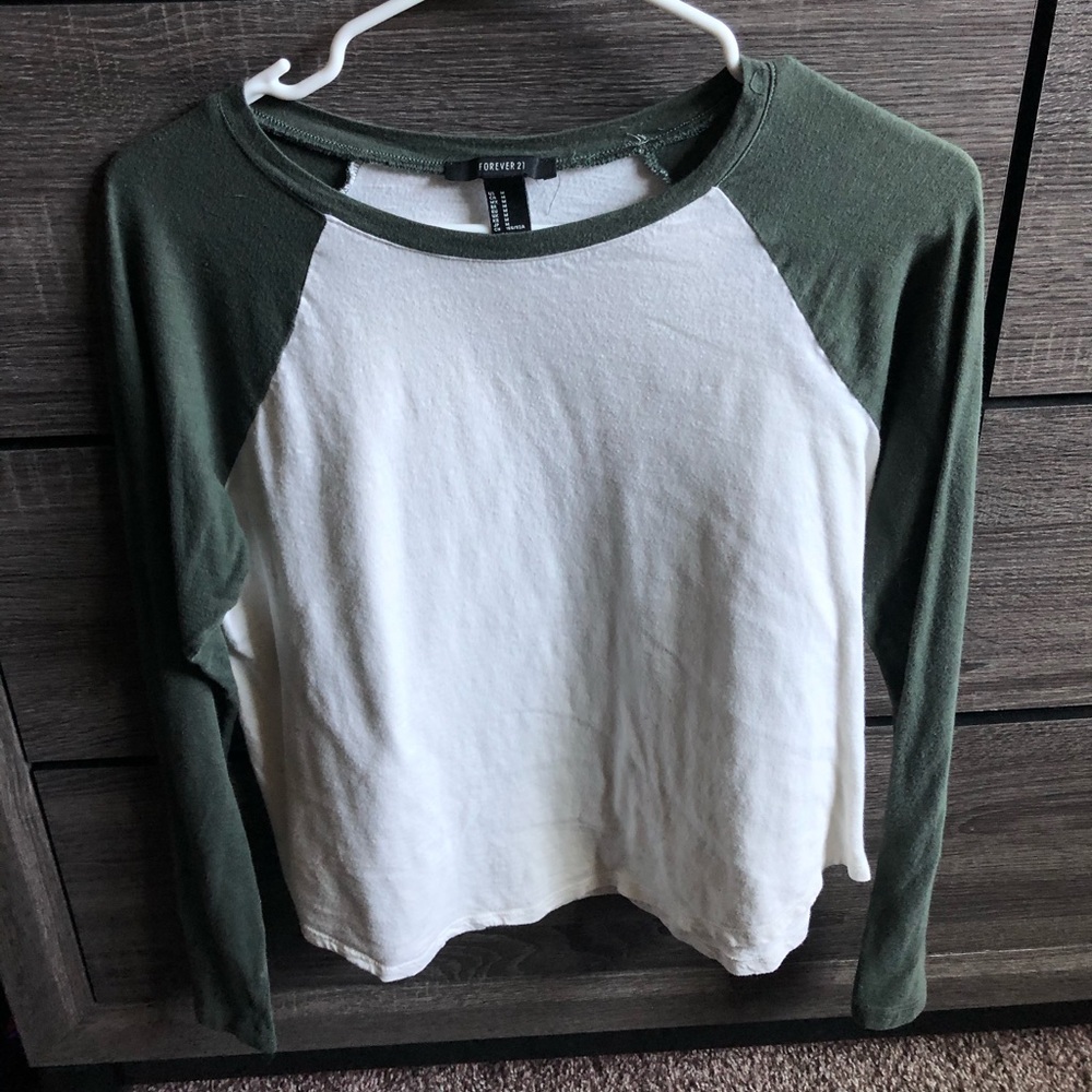 Long sleeve Forever 21 Baseball Tee